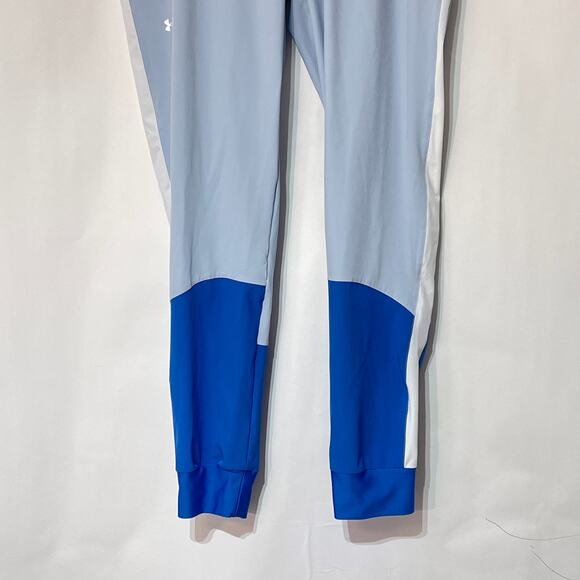 Under Armour Loose Fit Gym Pants Womens Medium Blue Windbreaker Joggers - Picture 4 of 7
